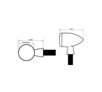 Kellermann Micro Rhombus Extreme Clignotant à LED, noir