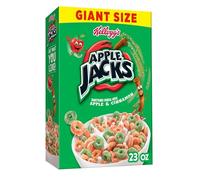 Kellogg's Apple Jacks Boîte de céréales pour petit déjeuner - Collations pour enfants, petit-déjeuner familial, taille géante, originale, boîte de 652 g
