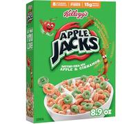 Kellogg's Apple Jacks Muesli pour petit-déjeuner pour enfants, petit-déjeuner familial, original, 252,3 g (1 boîte)