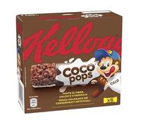Kellogg's Coco Pops Snack Lot de 3 barres de riz soufflé au cacao (6 x 20 g) 120 g