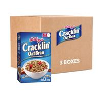 Kellogg's Cracklin' Oat Bran Lot de 3 boîtes de céréales pour petit-déjeuner