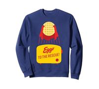 Kellogg's Eggo Waffles to The Rescue Grille-Pain Sweatshirt, Unisexe pour Adultes, Bleu Marine, XXL