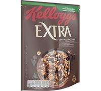 Kellogg's Extra Cioccolato e Nocciole Knusprige Haferflocken mit Schokolade und Haselnüssen 100% Vollkorn 375g-Packung