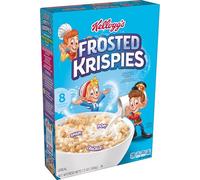 Kellogg's Frosted Krispies Boîte de céréales pour petit-déjeuner pour enfants, friandises à la guimauve, originale, boîte de 368,5 g (1 boîte)