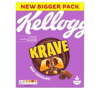 Kellogg's Krave Céréales de petit-déjeuner au chocolat au lait, 410 g