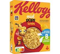 KELLOGG'S Miel Pops Loops Céréales de maïs soufflés au miel 330 g