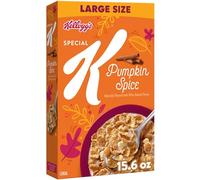 Kellogg's Special K Céréales pour petit-déjeuner, céréales en fibres, grande taille, épices de citrouille, boîte de 442,3 g (1 boîte)