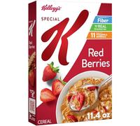Kellogg's Special K Céréales pour petit-déjeuner en fibre, petit-déjeuner familial, baies rouges, boîte de 323 ml (1 boîte)