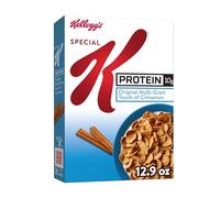 Kellogg's Special K Protein Boîte de céréales protéinées pour petit-déjeuner familial, touche multi-grains originale de cannelle, boîte de 365,7 g