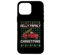 Kelly Family Ugly Christmas Sweater Red Truck Funny Xmas Coque pour iPhone 16 Pro Max
