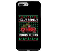 Kelly Family Ugly Christmas Sweater Red Truck Funny Xmas Coque pour iPhone 7 Plus/8 Plus