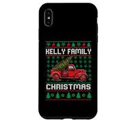 Kelly Family Ugly Christmas Sweater Red Truck Funny Xmas Coque pour iPhone XS Max