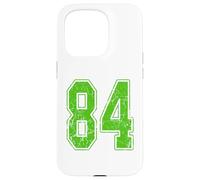 Kelly Green Numéro 84 Jersey Uniforme de Joueur #84 Fan Coque pour iPhone 15 Pro