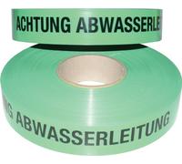 Kelmaplast bande de signalisation de tracé largeur du rouleau 40mm impression Attention conduite d'eaux usées 250m - 1001500400250040000000000,00