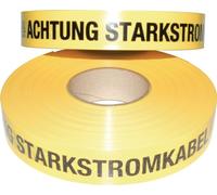 Kelmaplast ruban de signalisation de tracé largeur du rouleau 40mm impression Attention câble courant fort 250m - 1001500400250010000000000,00