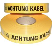 Kelmaplast ruban de signalisation de tracé largeur du rouleau 40mm longueur du rouleau 250 m impression Attention câble jaune - 1001500400250010000000000,00