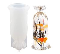Keloc Moules Porte-Bonheur - Moules de Sac Porte-Bonheur en Silicone pour résine époxy,Moules en résine de Sac Porte-Bonheur en Silicone pour Perles de Bricolage, Paillettes, Strass, décorations
