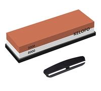 KELOFO Pierre à Aiguiser 2 en 1 Aiguiseur Couteaux Professionnels Affuteur Couteau, Grain 3000/8000 avec Base en Antidérapante