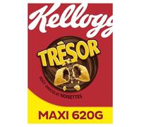 KELOG'S - Céréales Gourmandes au Chocolat et Noisettes, Texture Croquante et Fondante (Boîte 620g) - Le lot de 3