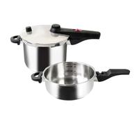 KELOMAT Set autocuiseur Alfa 22cm 6l INDUCTION argent