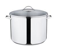 Kelomat Casserole haute avec couvercle en verre Classico Ø30 cm 15 litres inox induction