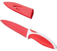 Kelomat couteau universel revêtu 13 cm rouge/blanc lame aiguisée à la main acier chromé