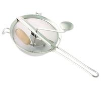 Kelomat Passeur avec boule en bois Ø20 cm acier inoxydable tamis à double maille