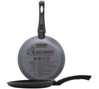 Kelomat poêle à crêpes Ø25 cm acier inoxydable revêtement antiadhésif violet/gris