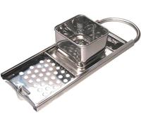 Kelomat Rabot à spätzle en acier inoxydable avec glissière à pâte Argent