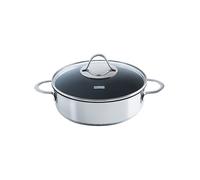 KELOMAT Sauteuse avec couvercle Perfekt 24cm Acier inoxydable Antiadhésif argent