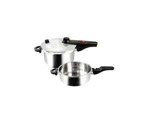 KELOMAT Set autocuiseur 22cm 4,5+3,0L argent