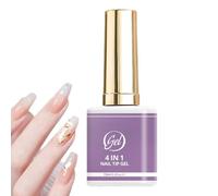 keloppasit Colle À Ongles UV | 15ml 4 En 1 Longue Durée,Colle Gel pour Tips d'Ongles | Pour Usage À La Maison Quotidien Voyage Manucure Design Soins De Beauté Pratique Femmes Débutantes