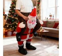 keloppasit Costume de Père Noël gonflable, costume de Noël souffleur à batterie, combinaison amusante de cosplay, robe pour réunions de famille, événements, spectacles, activités de célébration