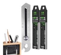 keloppasit Cutter Mini Pour Arts Créatifs | Outil à Prise Ergonomique Anti-Dérapante | Avec Lame en Acier Inoxydable - Pour Tapis Papier Cuir Carton Étudiants Filles Adolescents Adultes Professionnels