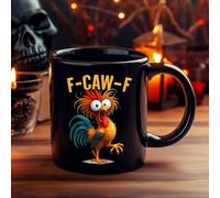 keloppasit F Caw F Mug 350 ml humoristique en forme de coq en céramique, expressions exagérées, tasse à café, pour Noël, Saint-Valentin, femmes, amis, famille