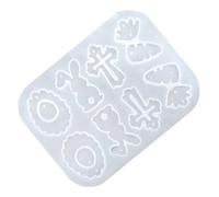 keloppasit Moule À Boucles d'oreilles en Silicone | Gabarit DIY pour Activités de Pâques,Design Lapin Fleur Papillon Œuf en Silicone,Accessoire Polyvalent