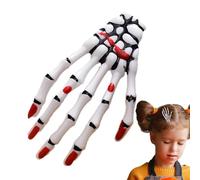 keloppasit Pinces à cheveux d'horreur, main de squelette, décoration de fête d'Halloween, boule oculaire, tendance punk rock, griffe de diable, unique pour fête, et adultes, costume de cosplay