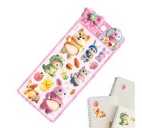 keloppasit Sticker Mignon - Mini Autocollant Silicone Ventre d'Animal | Minuscules Stickers 3D Pour Scrapbooking,Bagages Carnets Enveloppes Lunettes Tablettes Agendas Ordinateurs Portables