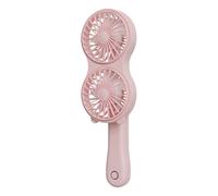 keloppasit Ventilateur portable à main électrique à double tête pour gym, jogging, jardinage, plage, pêche, barbecue, randonnée, camping