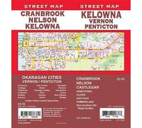 Kelowna Vernon Penticton - Carte des rues de la Colombie-Britannique | GM Johnson