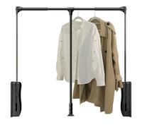 KELUNIS Penderie escamotable, Tringle de Placard Robuste à abaisser, avec système de Glissement Fluide, penderie Gain de Place pour Le Stockage des vêtements,660~890mm