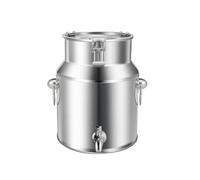 KELUNIS Pot À Lait Hermétique en INOX avec Couvercle Et Robinet Seau À Lait Robuste en Acier Inoxydable pour Une Utilisation dans Les Cuisines Rurales Et Domestiques,5L