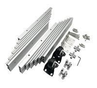 KELUNIS Rail de glissière rétractable pour Table à Manger cachée, avec Roues silencieuses, glissières en Aluminium Robustes, Rails de glissière résistants, pour Bureau ou Plan,1450mm