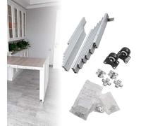 KELUNIS Rails De Tiroir Extensibles pour Table à Manger Coulisse De Tiroir à Extension ComplèTe Rails De Table Pliants CachéS Rail De Table Pliante Multi-Sections Home Hardware,1270mm