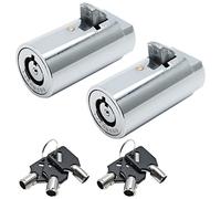 Kemcatui Lot de 2 verrous de distributeur automatiques de soda avec clés identiques, serrure tubulaire pour machine à bonbons, collation, coca soda et Pepsi