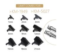 Kemei 1 2 3 6 9 12 mm tondeuse à cheveux limite peigne universel noir gardes coiffeur Guide de coupe de cheveux pour 5027 1949 5098 9163 5021 1-21