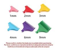 Kemei 1 2 3 6 9 12 mm tondeuse à cheveux limite peigne universel noir gardes coiffeur Guide de coupe de cheveux pour 5027 1949 5098 9163 5021-Multicolor 1-9