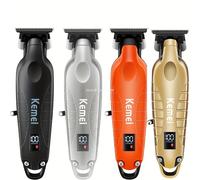Kemei 2293 professionnel hommes tondeuse à barbe zéro écart sans fil tondeuse à cheveux barbier finition Rechargeable Machine de coupe de cheveux option 8