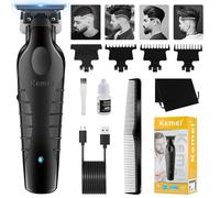 KEMEI 2299 Tondeuse à cheveux professionnelle pour homme, sans fil, avec lame en T, électrique rechargeable