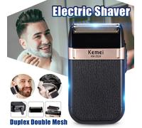 Kemei 3D Rasoir électrique pour hommes Brosse de nettoyage de visage USB 15X10.0X5.5 cm
